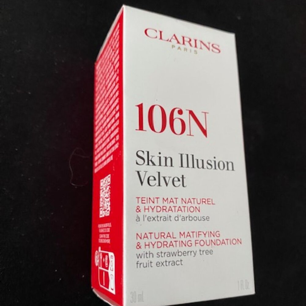 Clarins Skin Illusion Velvet Foundation 30ml Colour 106N
